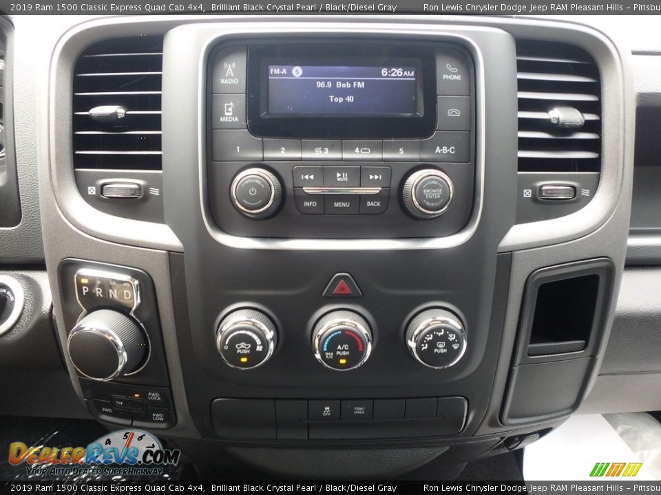 2019 Ram 1500 Classic Express Quad Cab 4x4 Brilliant Black Crystal Pearl / Black/Diesel Gray Photo #15