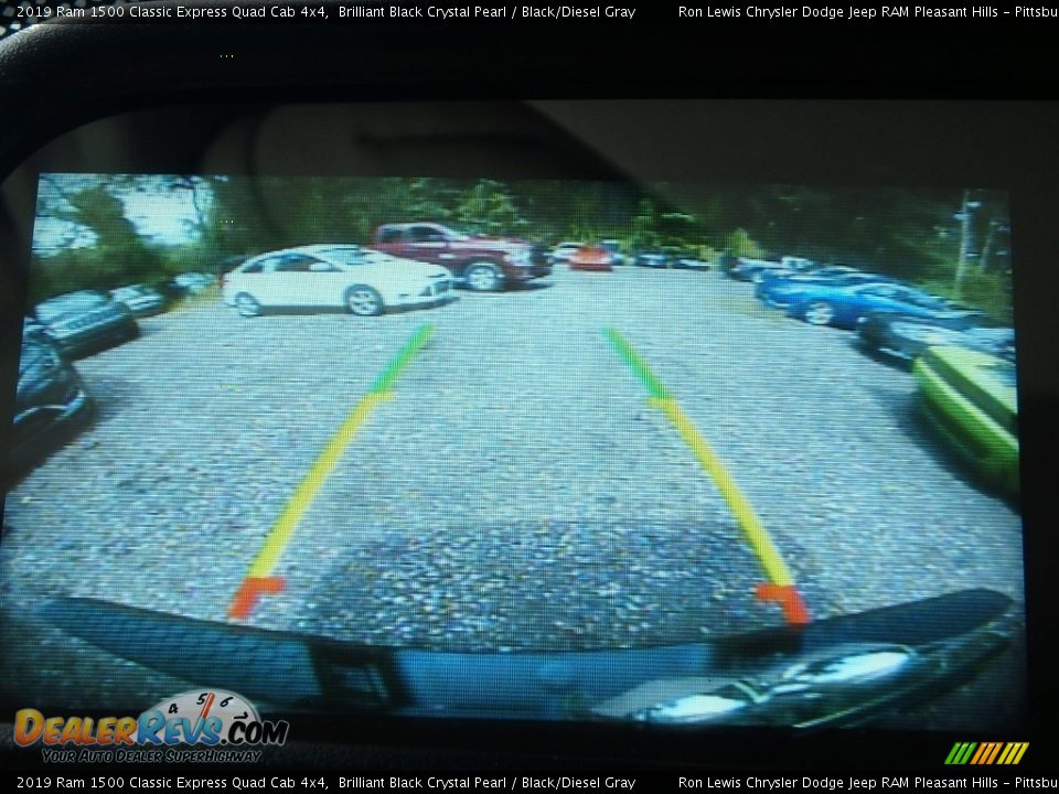 2019 Ram 1500 Classic Express Quad Cab 4x4 Brilliant Black Crystal Pearl / Black/Diesel Gray Photo #16