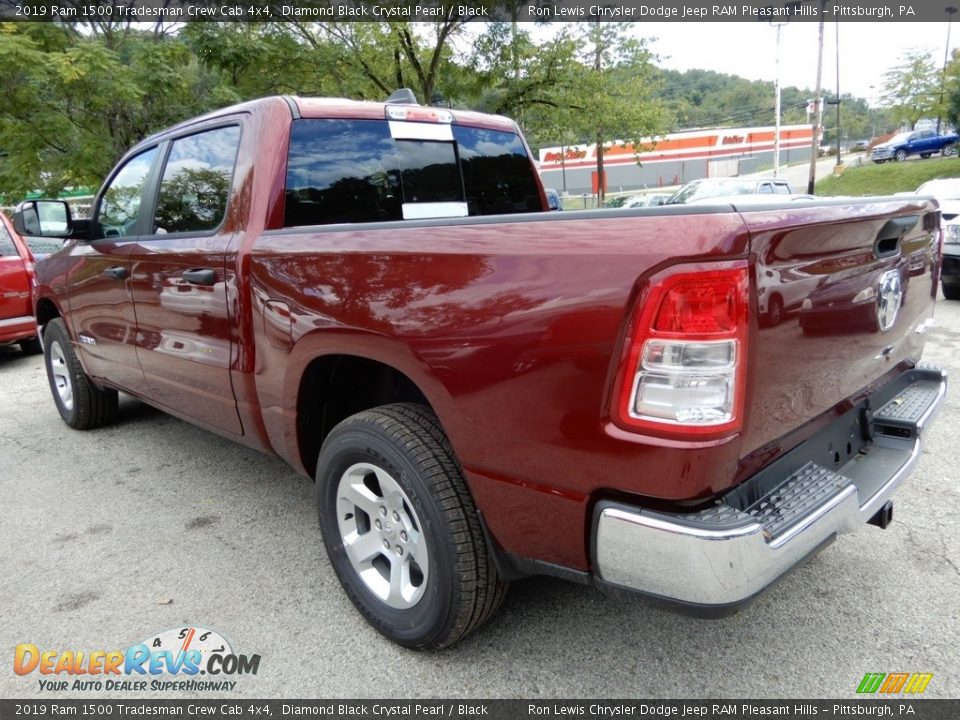 2019 Ram 1500 Tradesman Crew Cab 4x4 Diamond Black Crystal Pearl / Black Photo #3