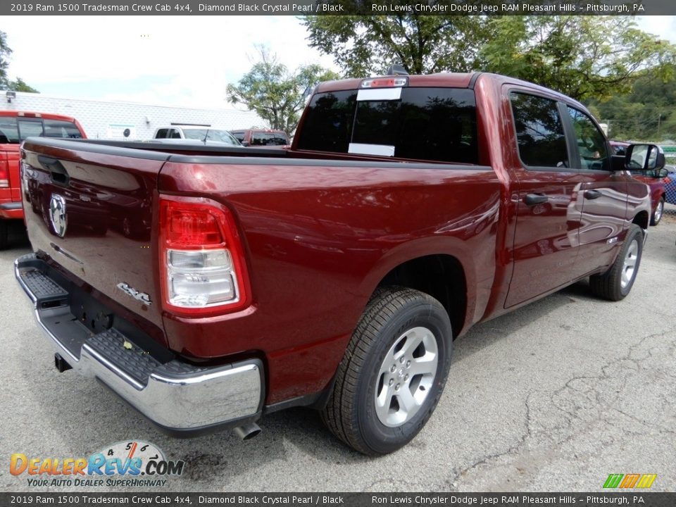 2019 Ram 1500 Tradesman Crew Cab 4x4 Diamond Black Crystal Pearl / Black Photo #5