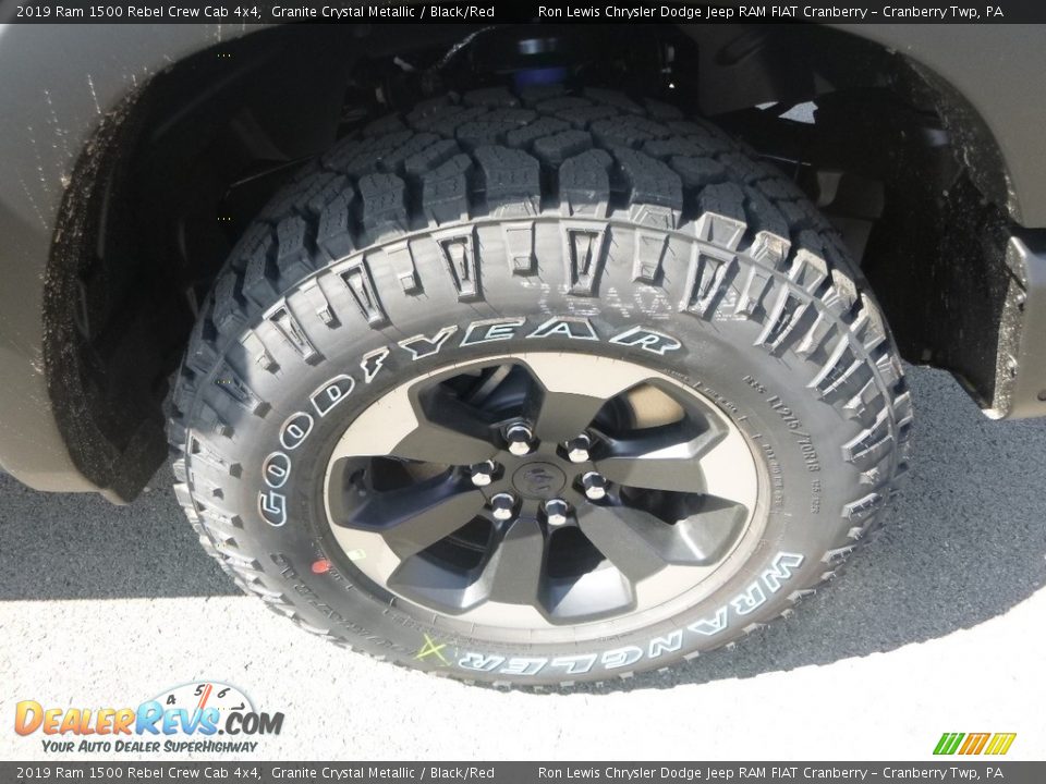 2019 Ram 1500 Rebel Crew Cab 4x4 Granite Crystal Metallic / Black/Red Photo #9