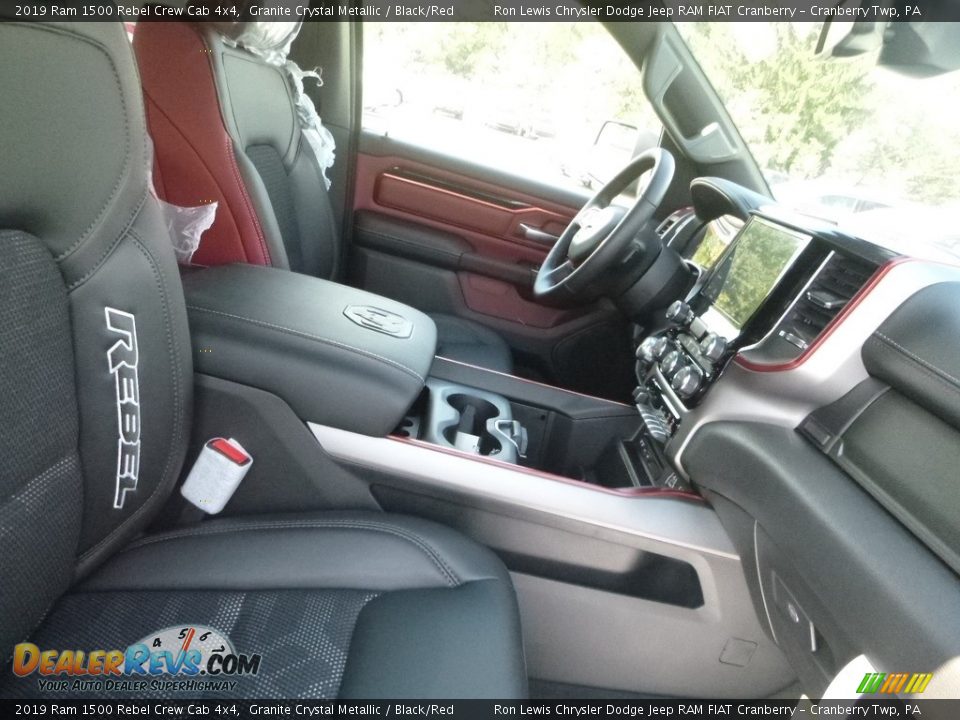 2019 Ram 1500 Rebel Crew Cab 4x4 Granite Crystal Metallic / Black/Red Photo #10