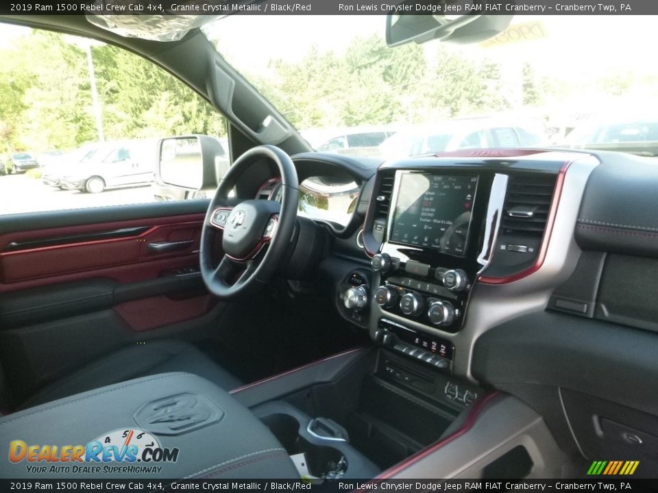 2019 Ram 1500 Rebel Crew Cab 4x4 Granite Crystal Metallic / Black/Red Photo #11
