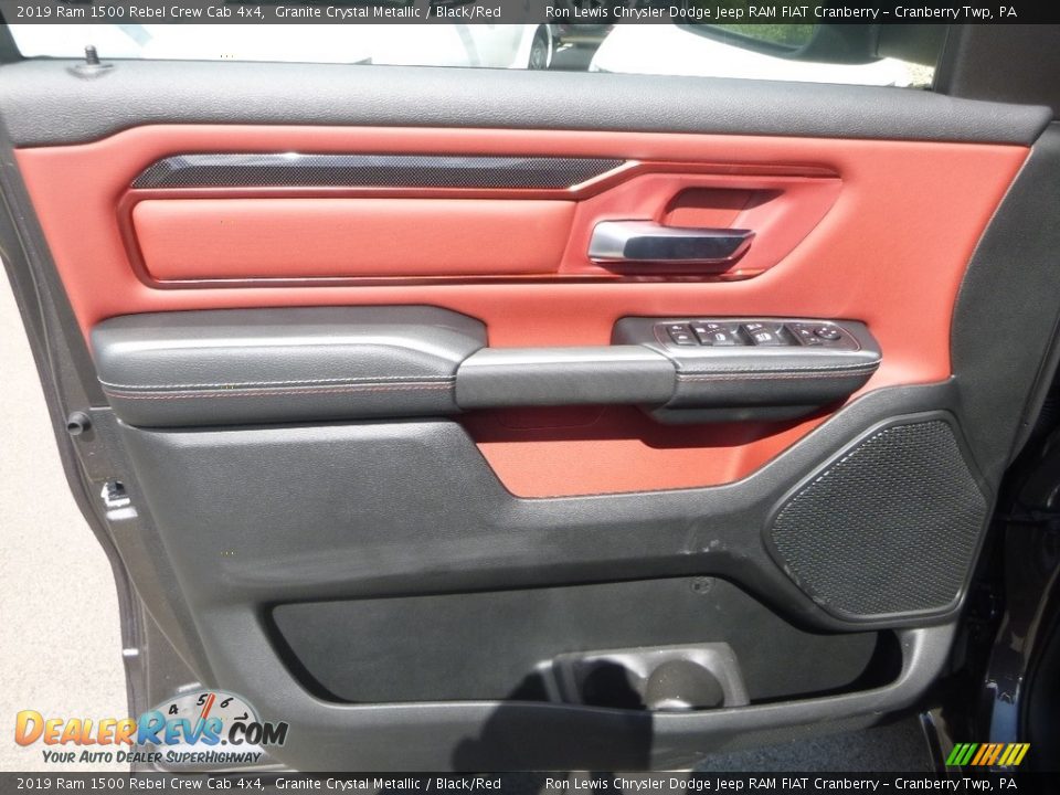 2019 Ram 1500 Rebel Crew Cab 4x4 Granite Crystal Metallic / Black/Red Photo #13