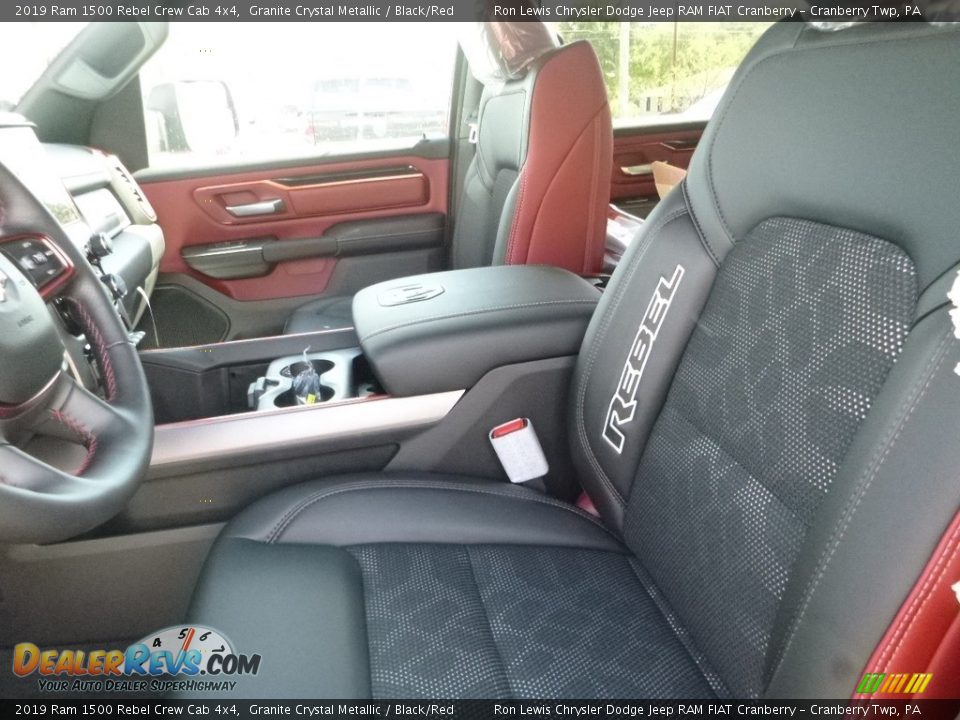 Front Seat of 2019 Ram 1500 Rebel Crew Cab 4x4 Photo #14