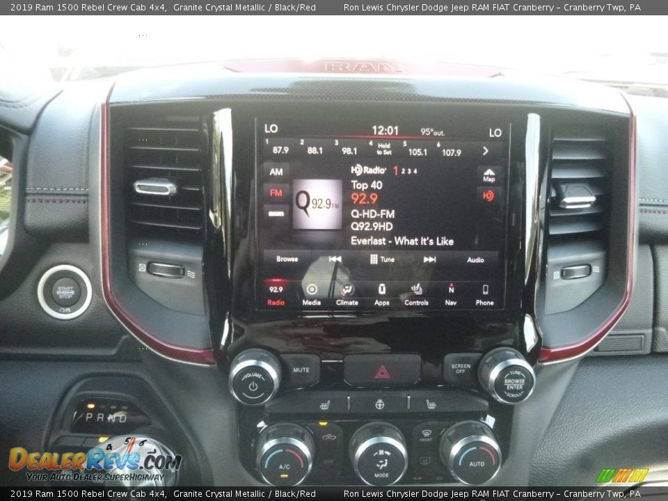 2019 Ram 1500 Rebel Crew Cab 4x4 Granite Crystal Metallic / Black/Red Photo #16