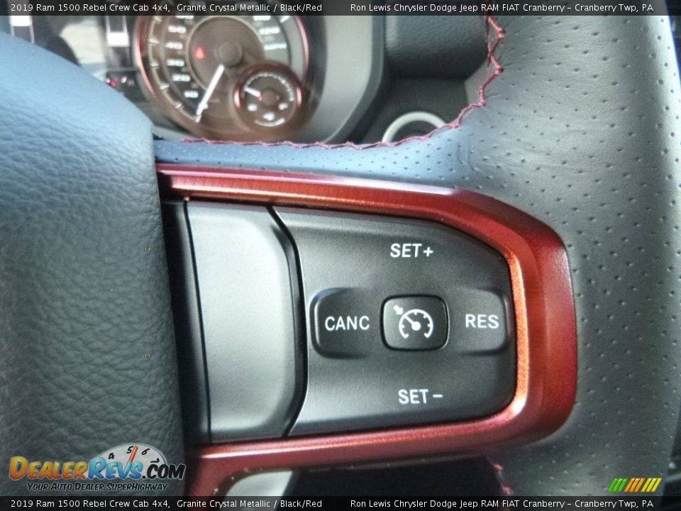 2019 Ram 1500 Rebel Crew Cab 4x4 Steering Wheel Photo #19