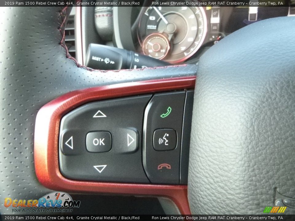 2019 Ram 1500 Rebel Crew Cab 4x4 Steering Wheel Photo #20