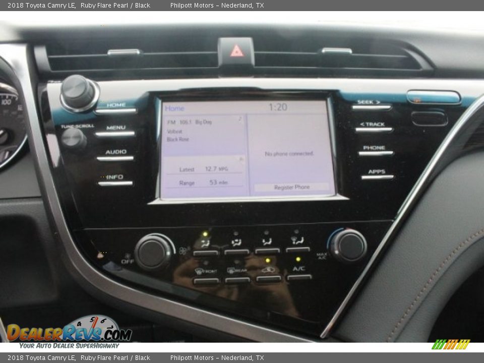 2018 Toyota Camry LE Ruby Flare Pearl / Black Photo #16