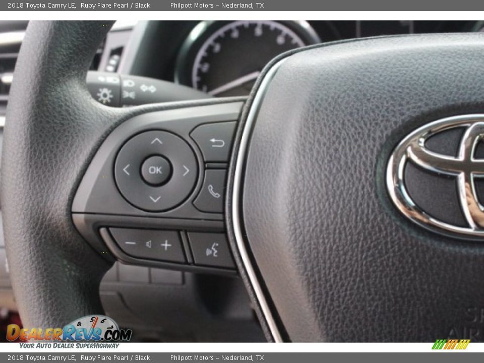 2018 Toyota Camry LE Ruby Flare Pearl / Black Photo #18