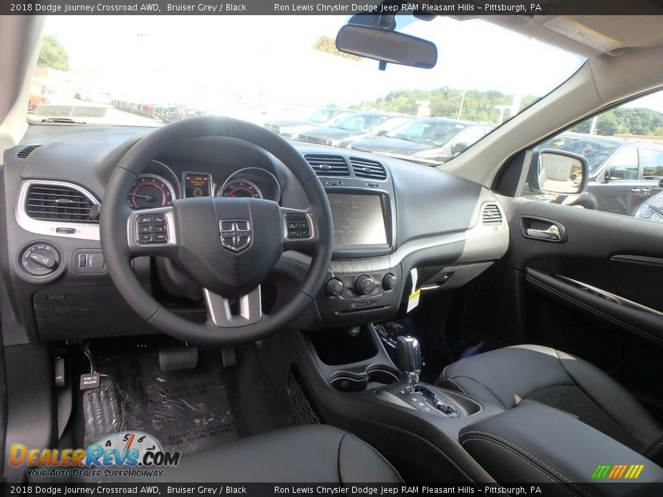 Black Interior - 2018 Dodge Journey Crossroad AWD Photo #12