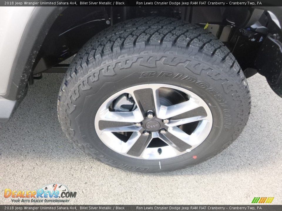 2018 Jeep Wrangler Unlimited Sahara 4x4 Billet Silver Metallic / Black Photo #9