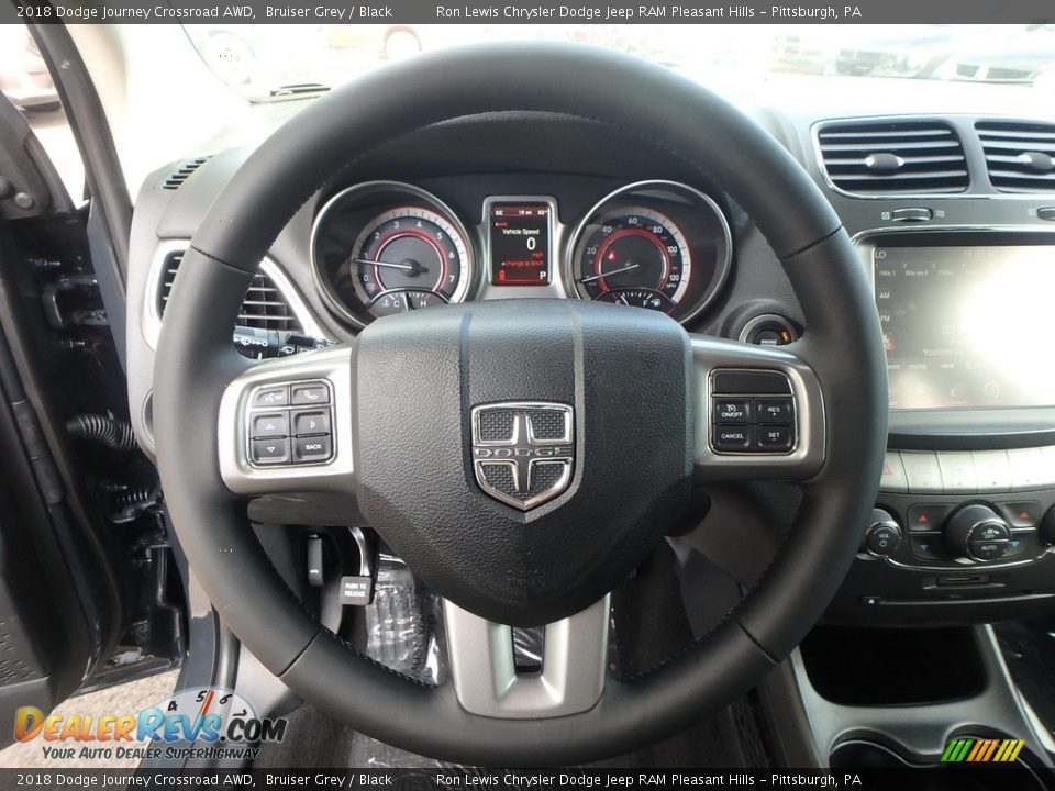 2018 Dodge Journey Crossroad AWD Bruiser Grey / Black Photo #19