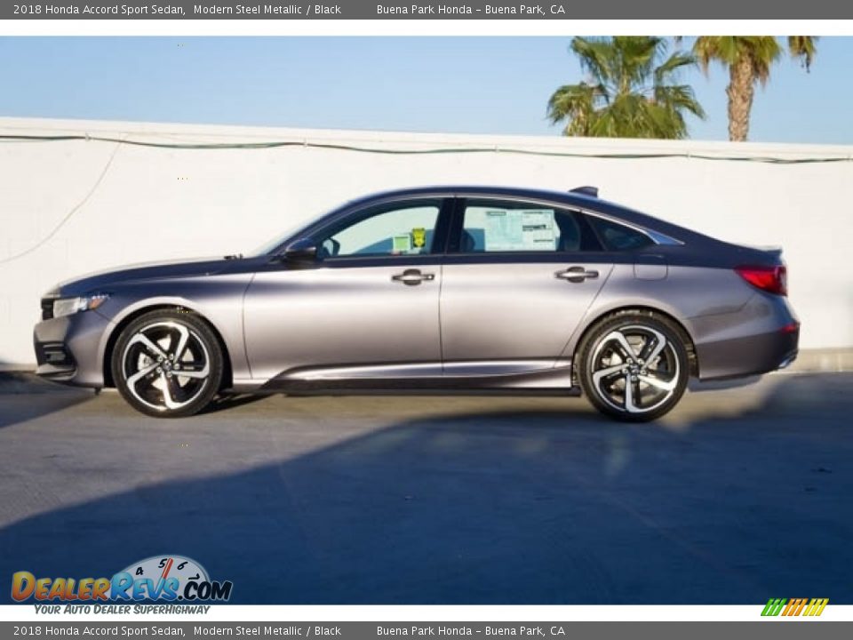 2018 Honda Accord Sport Sedan Modern Steel Metallic / Black Photo #9