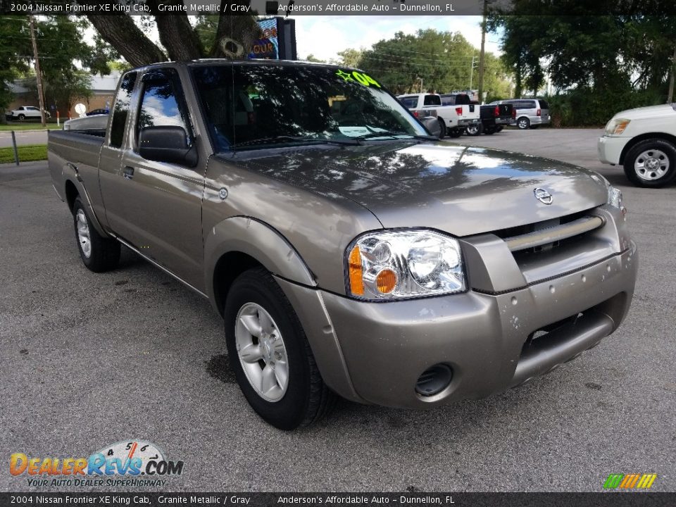 2004 Nissan Frontier XE King Cab Granite Metallic / Gray Photo #1