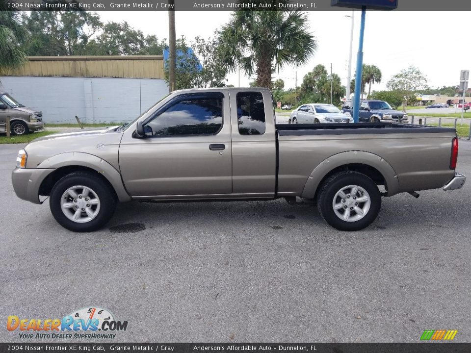 2004 Nissan Frontier XE King Cab Granite Metallic / Gray Photo #6