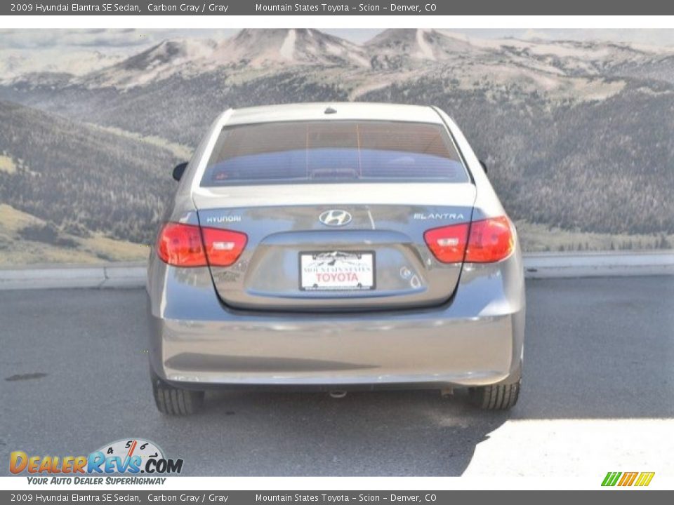 2009 Hyundai Elantra SE Sedan Carbon Gray / Gray Photo #9