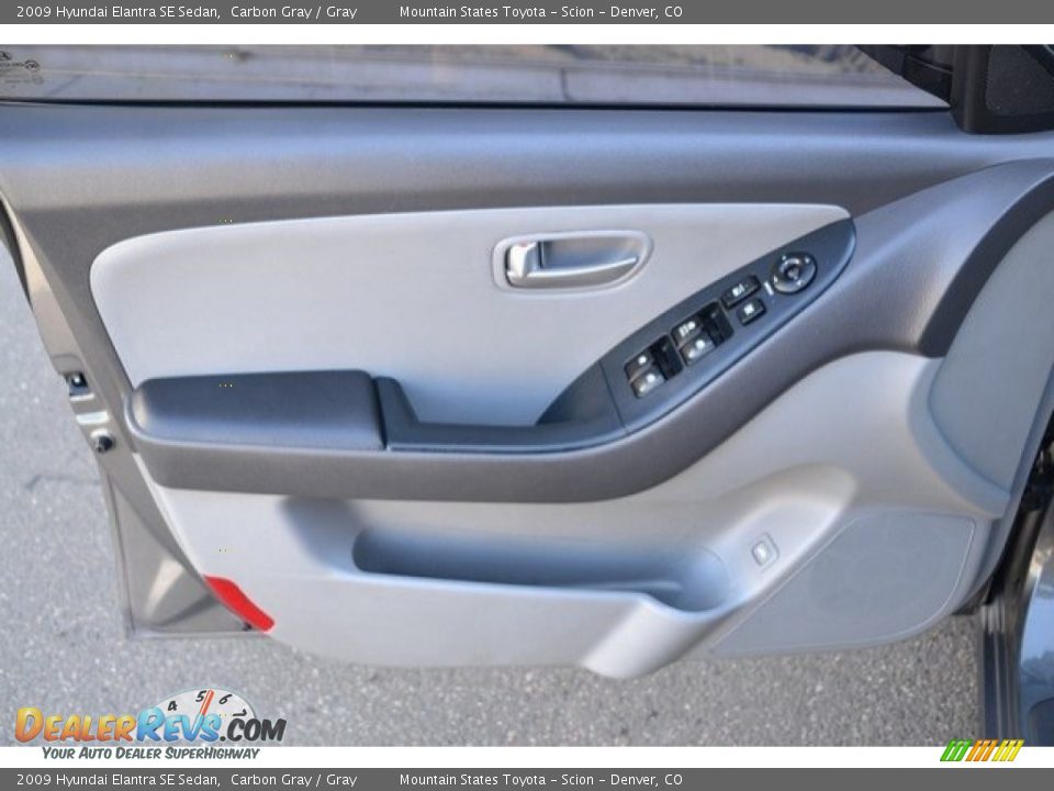 2009 Hyundai Elantra SE Sedan Carbon Gray / Gray Photo #25