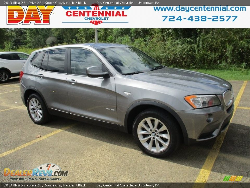 2013 BMW X3 xDrive 28i Space Gray Metallic / Black Photo #1