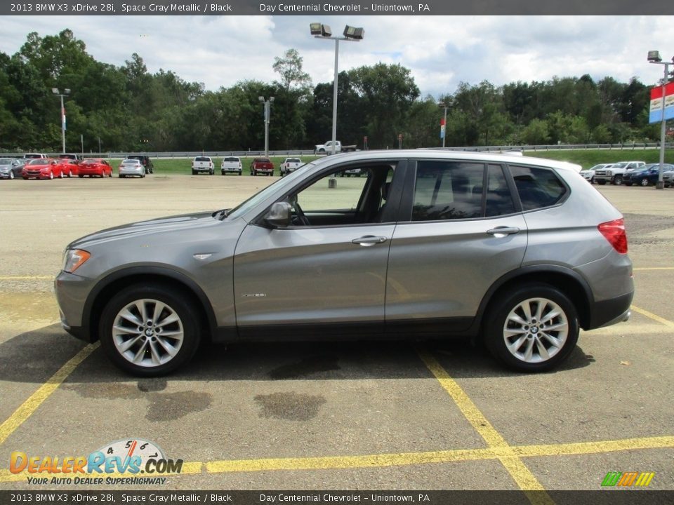 2013 BMW X3 xDrive 28i Space Gray Metallic / Black Photo #11