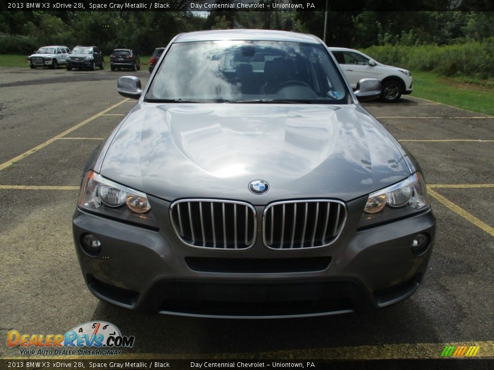 2013 BMW X3 xDrive 28i Space Gray Metallic / Black Photo #14