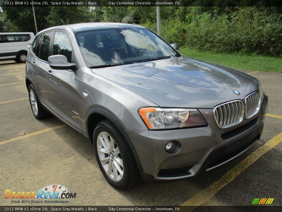 2013 BMW X3 xDrive 28i Space Gray Metallic / Black Photo #15