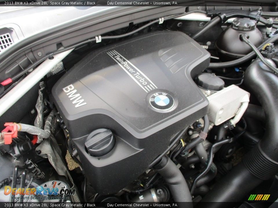 2013 BMW X3 xDrive 28i Space Gray Metallic / Black Photo #17