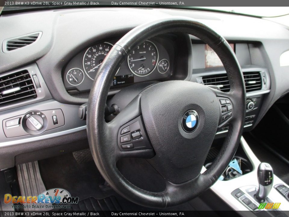 2013 BMW X3 xDrive 28i Space Gray Metallic / Black Photo #23