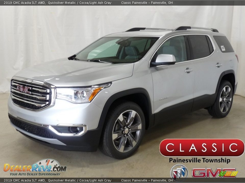 2019 GMC Acadia SLT AWD Quicksilver Metallic / Cocoa/Light Ash Gray Photo #1