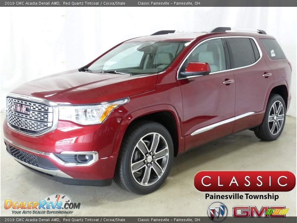 2019 GMC Acadia Denali AWD Red Quartz Tintcoat / Cocoa/Shale Photo #1