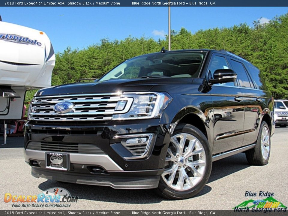 2018 Ford Expedition Limited 4x4 Shadow Black / Medium Stone Photo #1