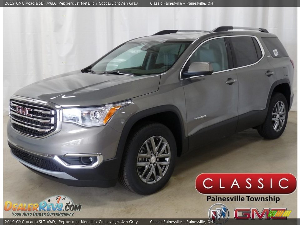 2019 GMC Acadia SLT AWD Pepperdust Metallic / Cocoa/Light Ash Gray Photo #1