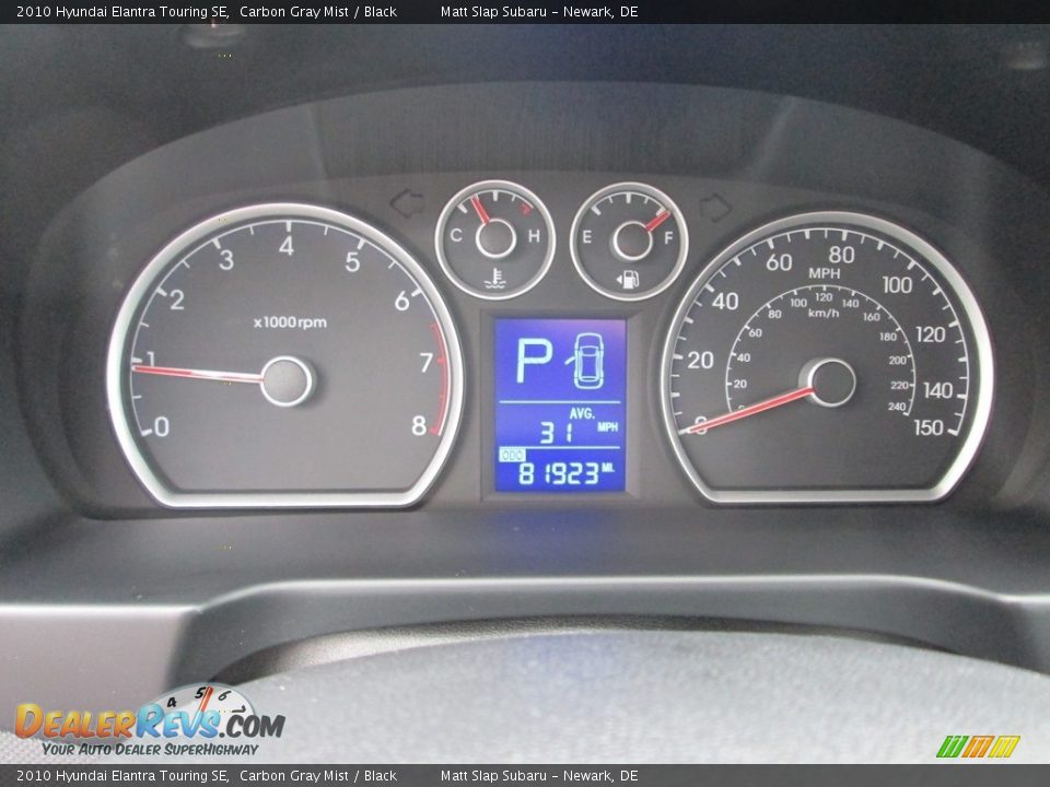 2010 Hyundai Elantra Touring SE Carbon Gray Mist / Black Photo #28