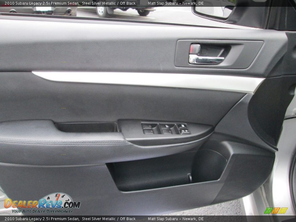 2010 Subaru Legacy 2.5i Premium Sedan Steel Silver Metallic / Off Black Photo #14