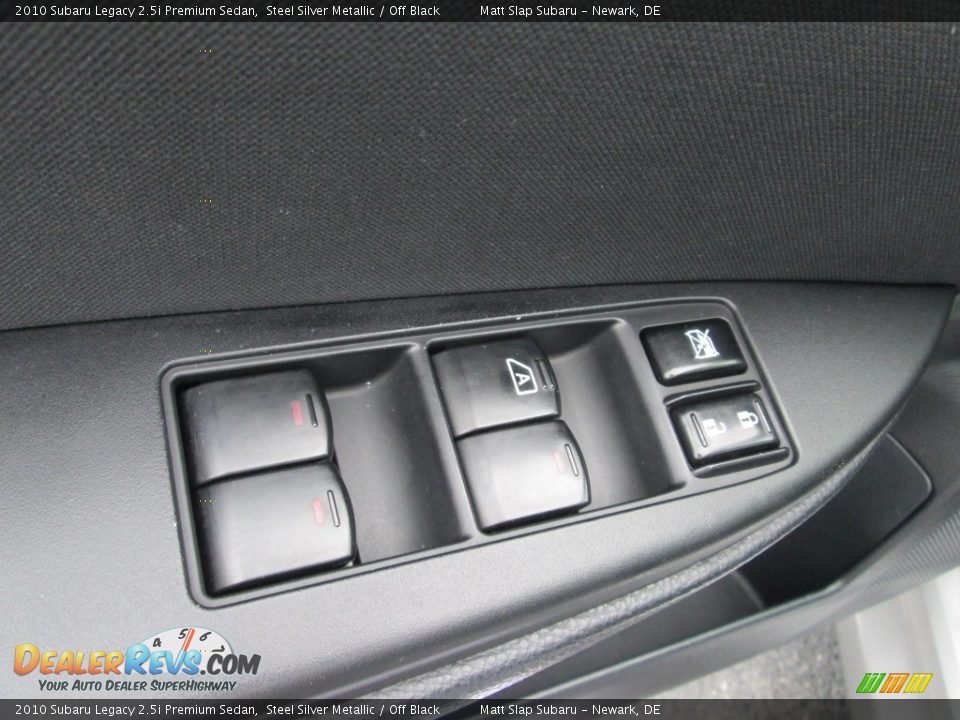 2010 Subaru Legacy 2.5i Premium Sedan Steel Silver Metallic / Off Black Photo #15