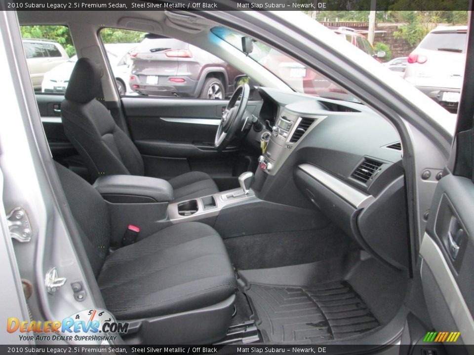 2010 Subaru Legacy 2.5i Premium Sedan Steel Silver Metallic / Off Black Photo #18