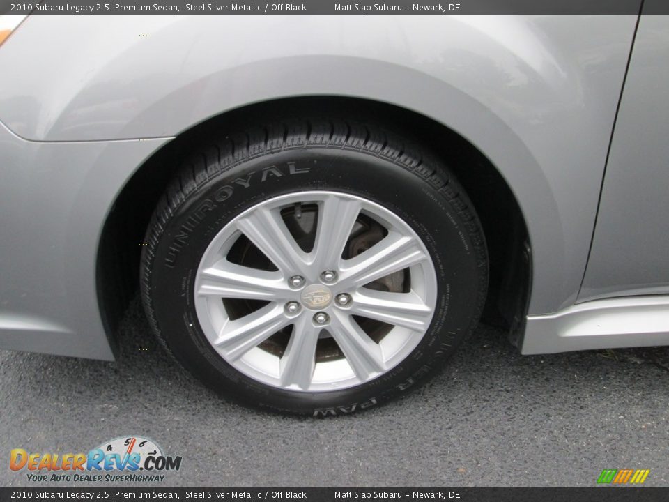 2010 Subaru Legacy 2.5i Premium Sedan Steel Silver Metallic / Off Black Photo #22