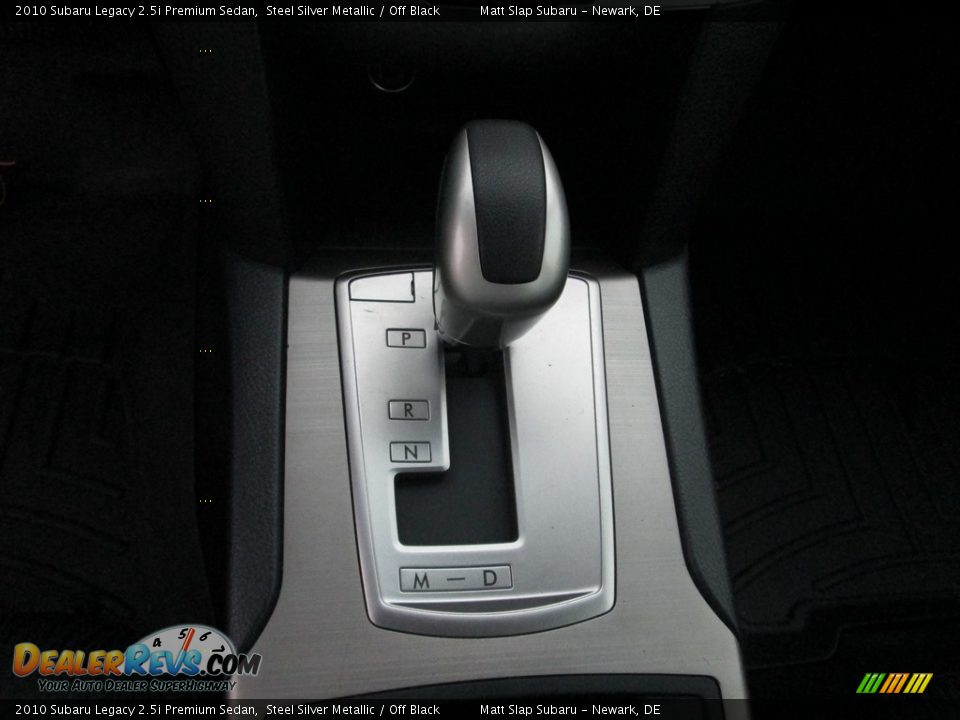 2010 Subaru Legacy 2.5i Premium Sedan Steel Silver Metallic / Off Black Photo #26