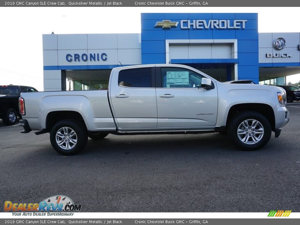 2019 GMC Canyon SLE Crew Cab Quicksilver Metallic / Jet Black Photo #8
