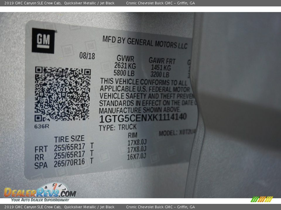 2019 GMC Canyon SLE Crew Cab Quicksilver Metallic / Jet Black Photo #12