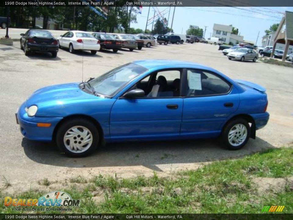 1998 Dodge Neon Highline Sedan Intense Blue Pearl / Agate Photo #1