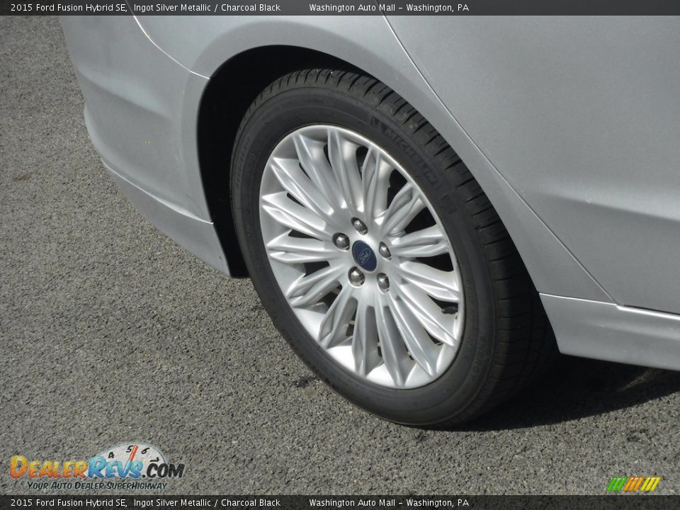 2015 Ford Fusion Hybrid SE Ingot Silver Metallic / Charcoal Black Photo #3