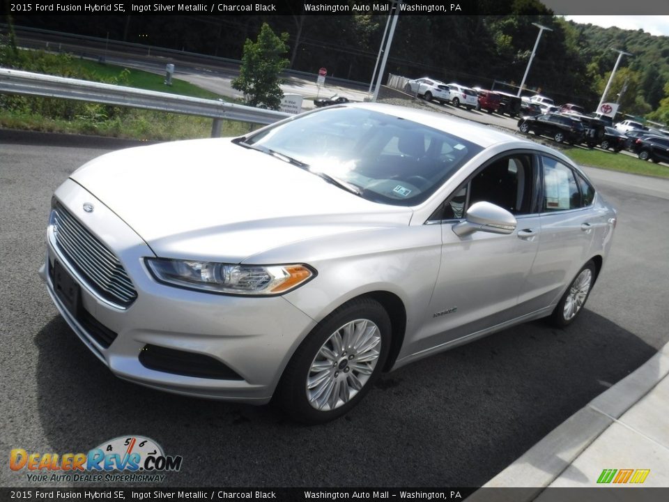 2015 Ford Fusion Hybrid SE Ingot Silver Metallic / Charcoal Black Photo #6
