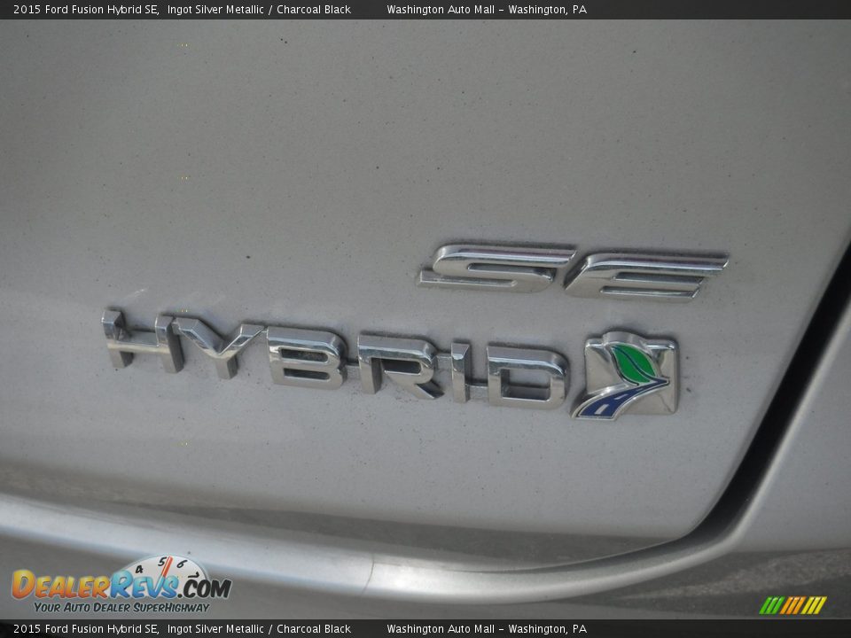 2015 Ford Fusion Hybrid SE Ingot Silver Metallic / Charcoal Black Photo #11