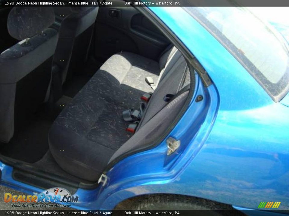 1998 Dodge Neon Highline Sedan Intense Blue Pearl / Agate Photo #8