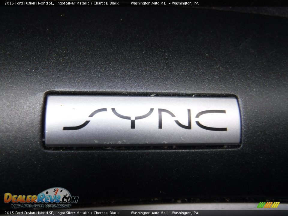 2015 Ford Fusion Hybrid SE Ingot Silver Metallic / Charcoal Black Photo #18