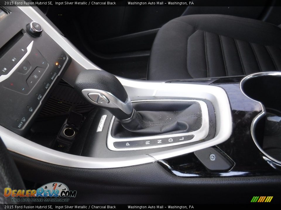 2015 Ford Fusion Hybrid SE Ingot Silver Metallic / Charcoal Black Photo #19