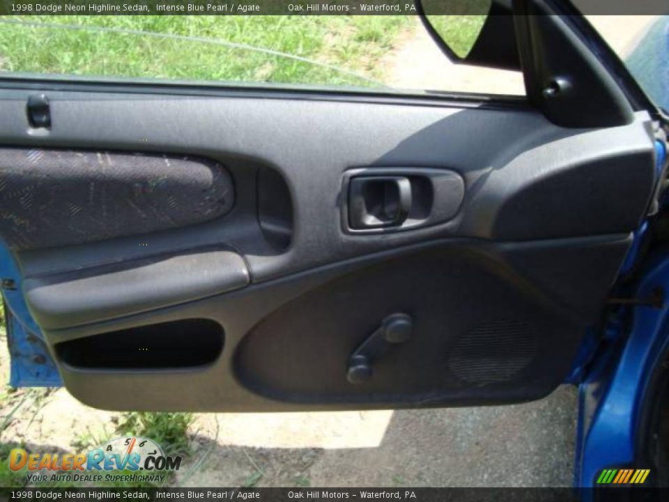 1998 Dodge Neon Highline Sedan Intense Blue Pearl / Agate Photo #11