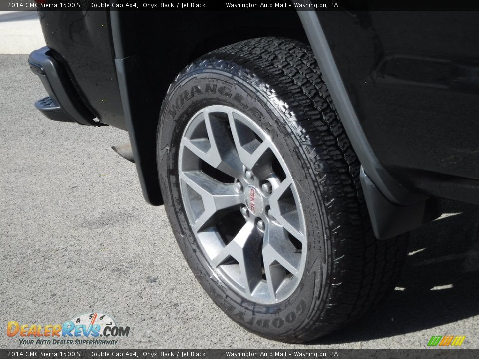 2014 GMC Sierra 1500 SLT Double Cab 4x4 Onyx Black / Jet Black Photo #3