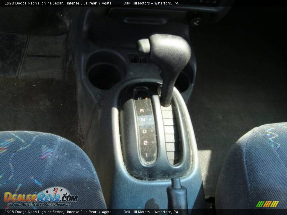 1998 Dodge Neon Highline Sedan Intense Blue Pearl / Agate Photo #13